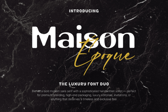Maison Époque Duo Typeface for Web Design